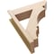 Ekena Millwork 8-in W x 28-in D x 34-in H Balboa Slat Rough Cedar Woodgrain TimberThane Outlooker, Primed Tan OUTUR080X28X34BOA24RCPR - alternate 5